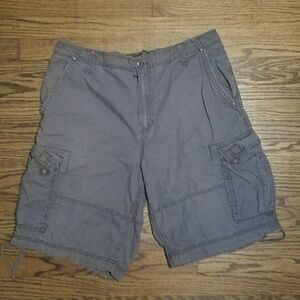 Men Gray Shorts with Side Pockets Strings